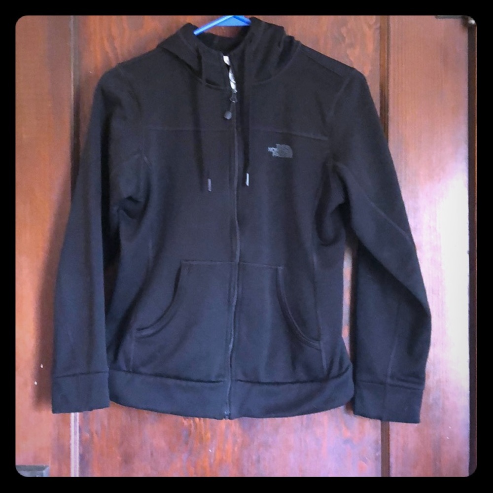 Black youth sz large north face zip up